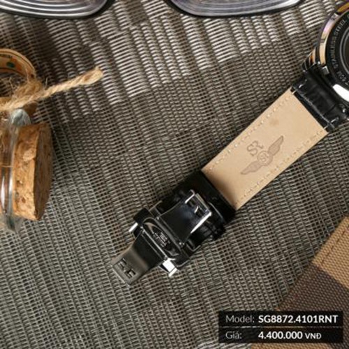 Đồng Hồ Nam SRWATCH Automatic Open Heart SG8872.4602RNT mặt kính và nắp sau được làm
