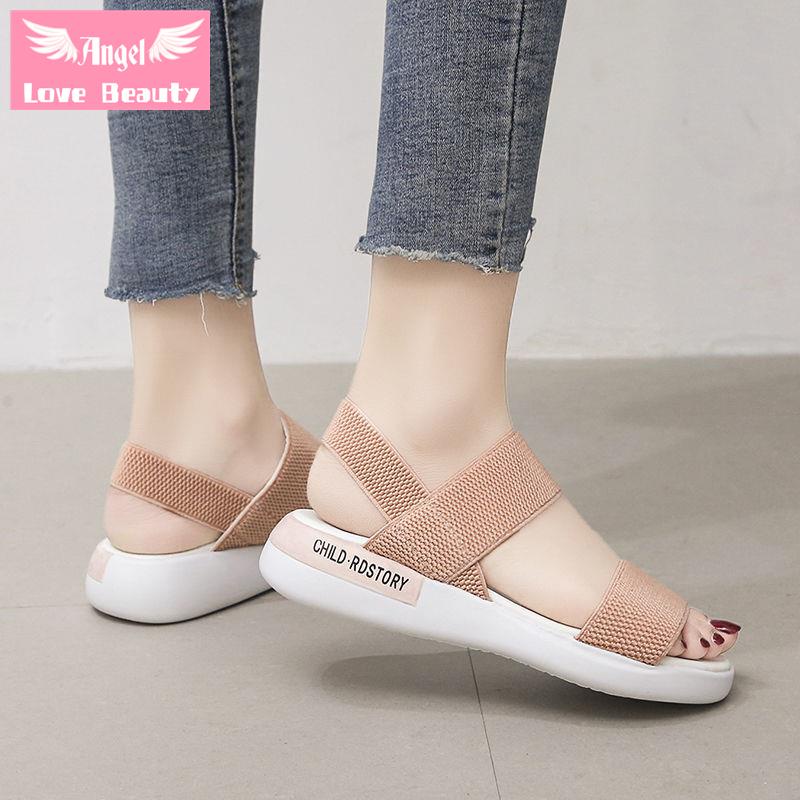Giày Sandal Thể Thao Đế Bằng Chống Trượt Phong Cách Thời Trang Mới 2022