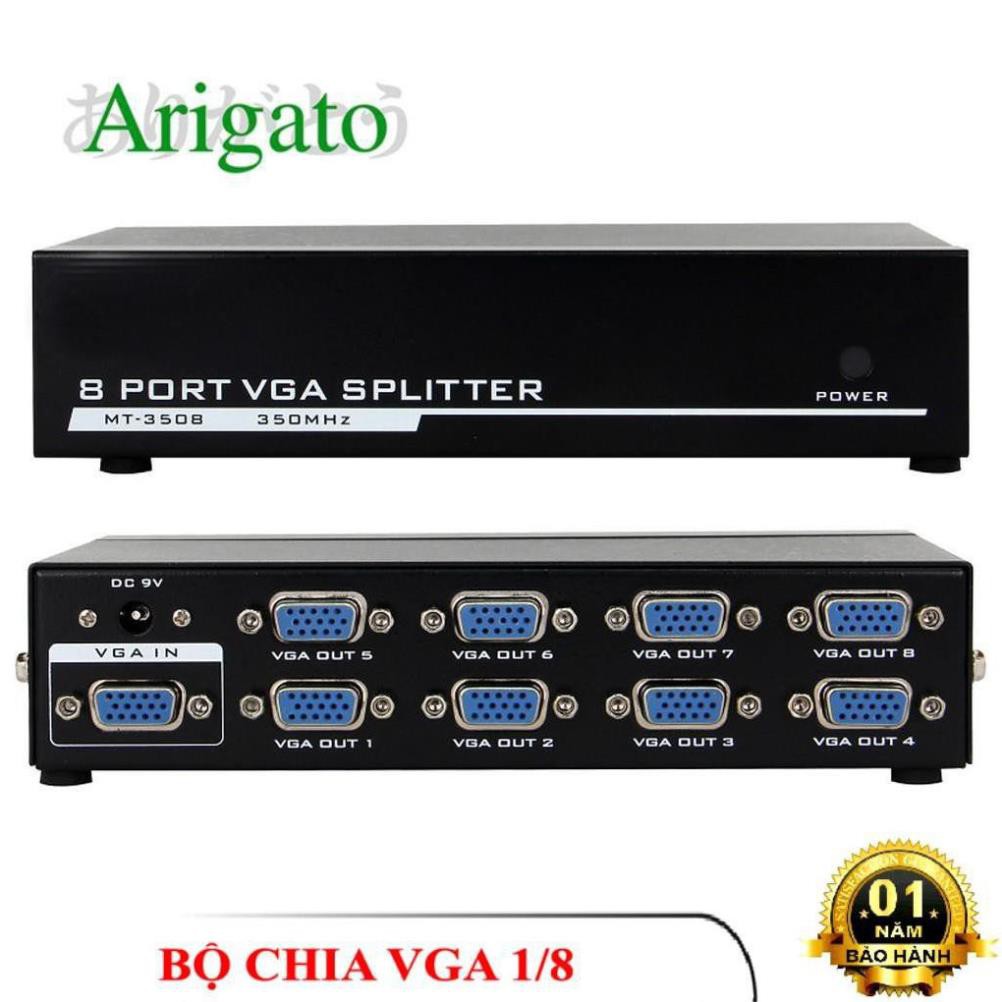 Bộ chia VGA 1 ra 8 cổng.Bảo hành 6 tháng