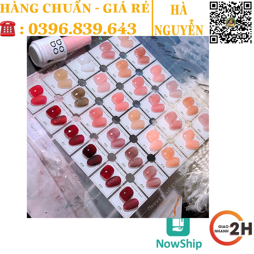 Sơn Gel Thạch BoBo Cao Cấp Đủ Tone MÀu Cơ Bản Siêu Hot [ Bán Lẻ MÀu ]