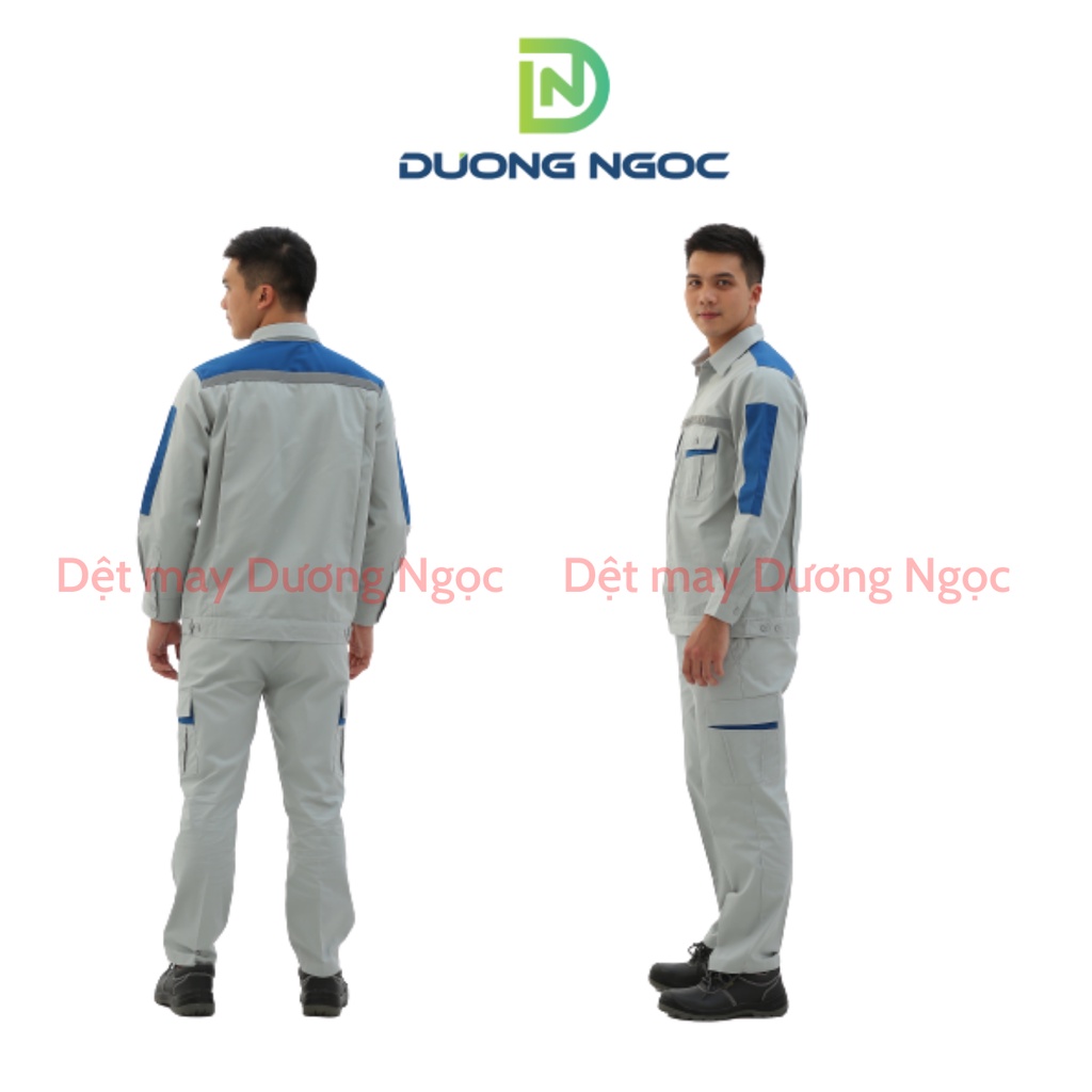 Bảo Hộ Lao Động Quần Áo Công Nhân Nam Nữ Đồng Phục Kỹ Sư BHLĐ Vải Pangrim 2721  Có Túi Hộp, Phản Quang PR02