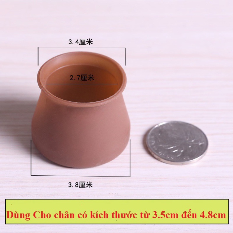 Vỏ bọc chân bàn ghế bằng silicon dày SIGO
