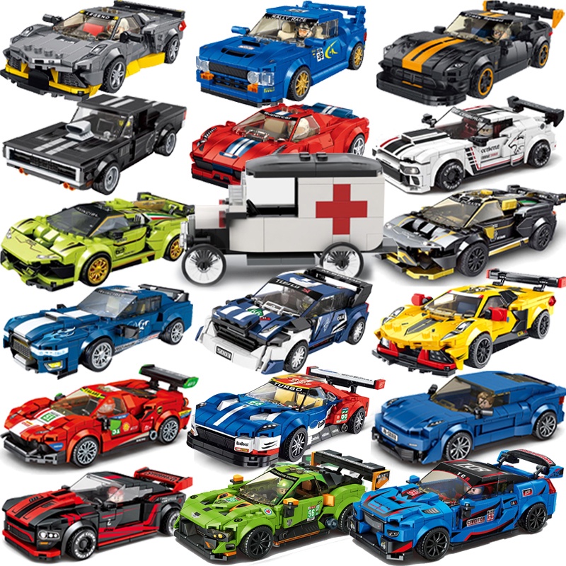 Bộ Đồ Chơi Lắp Ráp Xe Đua Thể Thao Speed Champions F1 Cho Trẻ Em