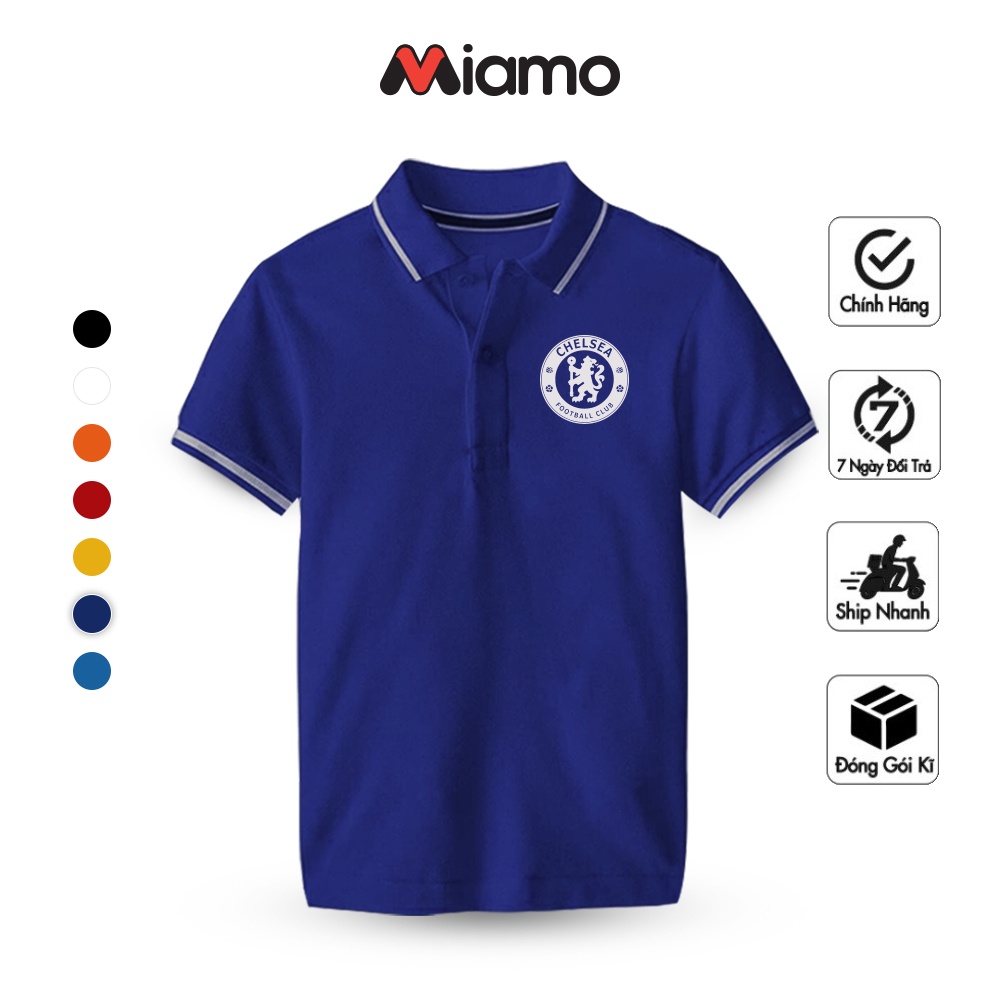 Áo thun polo unisex Miamo câu lạc bộ chelsea basic phom ôm thoải mái, vải ko nhăn xù dành cho nam nữ MO6