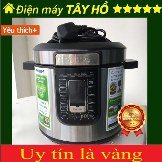 [HD2137] [ HÀNG CHÍNH HÃNG][GIAN HÀNG UY TÍN] Nồi áp xuất điện tử Philips HD2137 tiếng việt