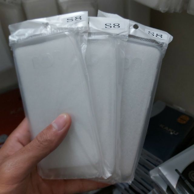 Bộ 3 chiếc ốp silicon trong suốt galaxy S8 (loại A)