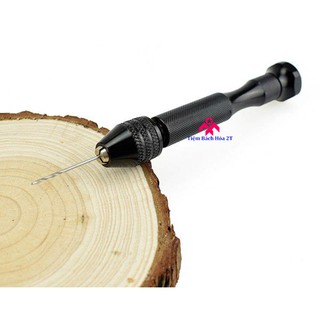 Khoan tay mini đen + 10 mũi khoan