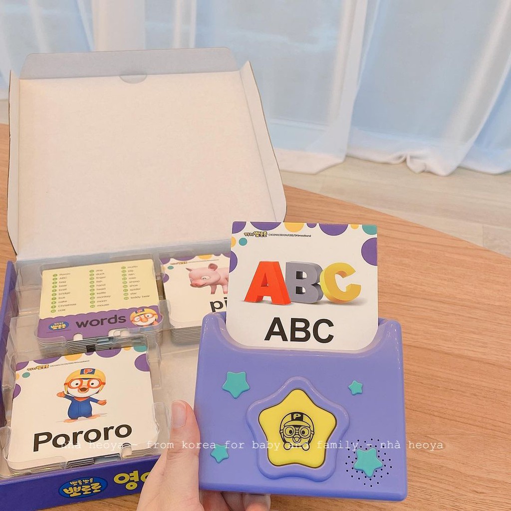 THẺ HỌC TIẾNG ANH PORORO VÀ THẺ TAYO ENGLISH SOUND CARD HÀN QUỐC