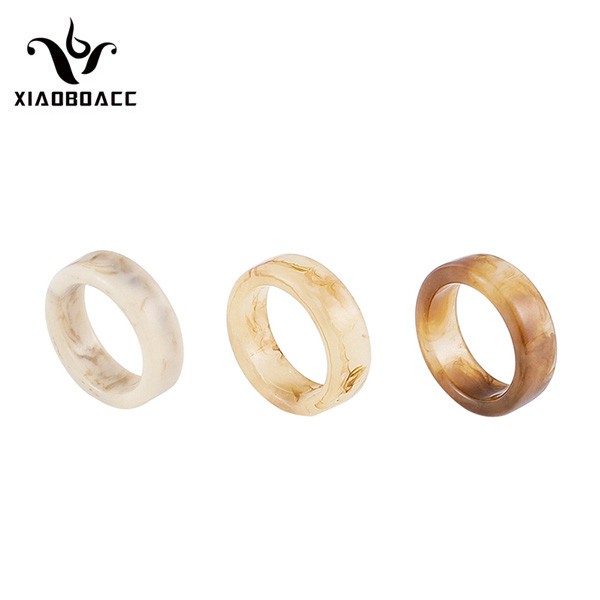 XiaoboACC Nhẫn Thiết Kế Đơn Giản Phong Cách Hàn Quốc