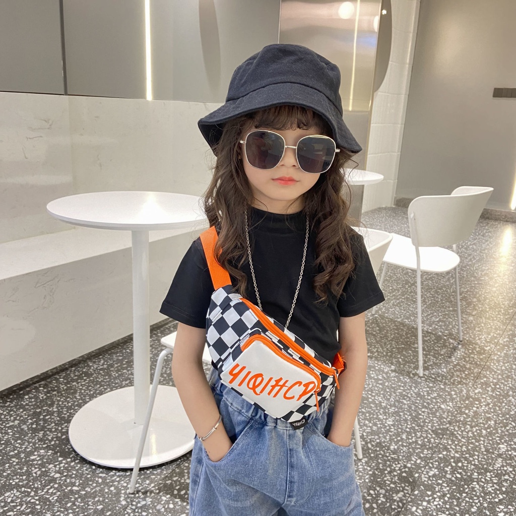 Túi Đeo Chéo Phong Cách Hip Hop Đường Phố Mới Cho Bé Trai