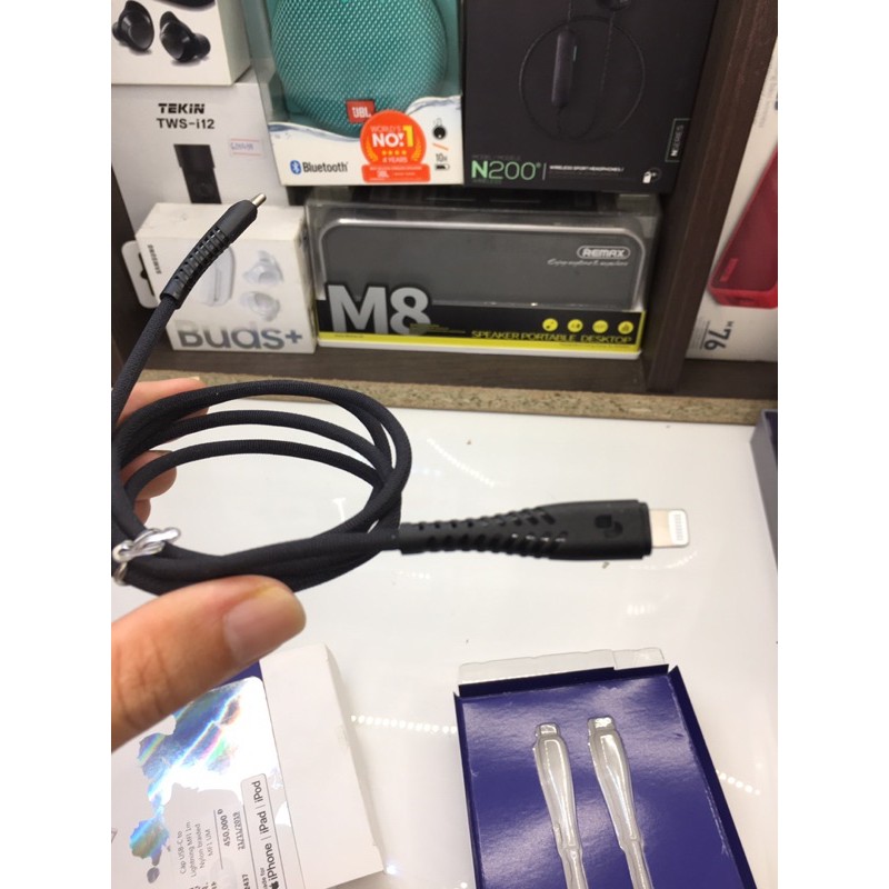[PD Fast charging 18w] Cáp sạc IP Chuẩn IP 1m UmeTravel Nylon braided
