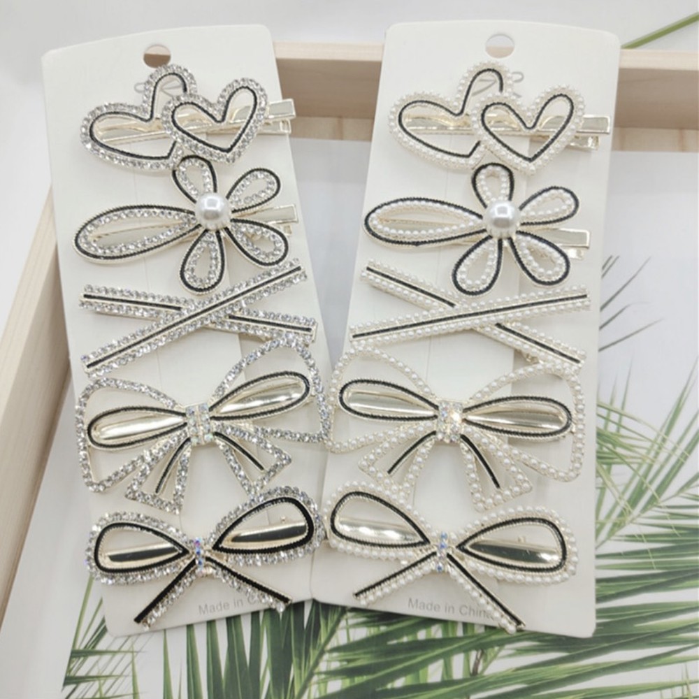 Kẹp tóc mỏ vịt đính hạt mini xinh xắn DTOnline (nhiều mẫu)