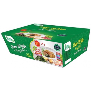 Thùng cháo tổ yến vị rong biển, vị thịt bằm,  vị bào ngư thịt bằm,  thịt bằm đậu xanh  50g + 30 gói