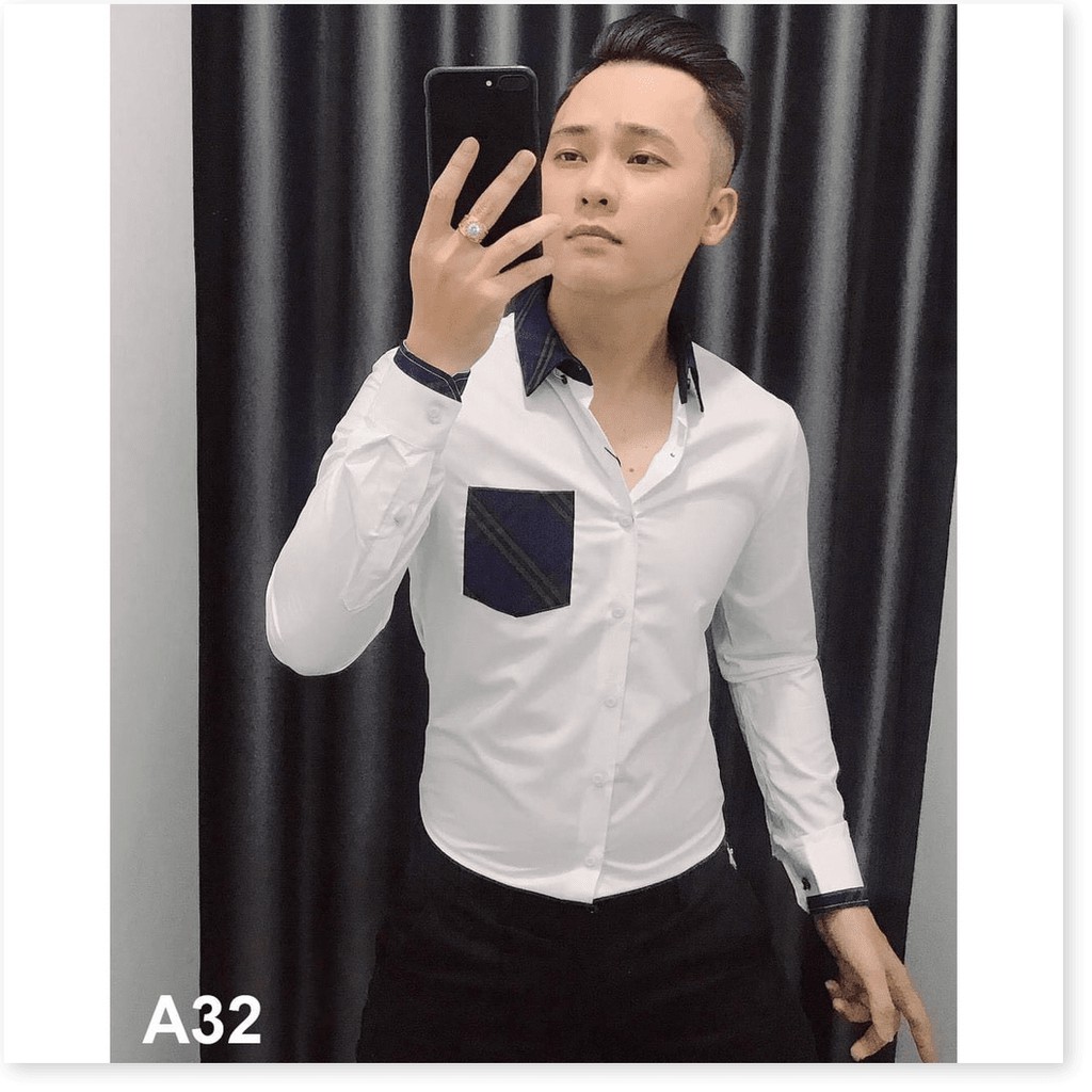 Áo Sơ Mi Nam dài tay hàng may đẹp mới về &lt;3, HP