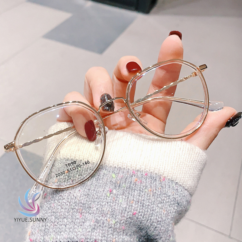 Mắt Kính Gọng Đa Giác Chống Ánh Sáng Xanh Thời Trang Cho Nữ