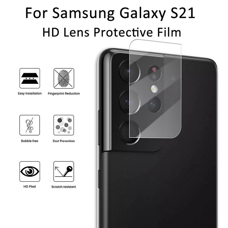 Kính dán cường lực camera For Samsung Galaxy S24 S23 S22 S21 S20 Plus Ultra Fe A03 Core M34 M54 M14 M23 M33 4G 5G dán bảo vệ camera