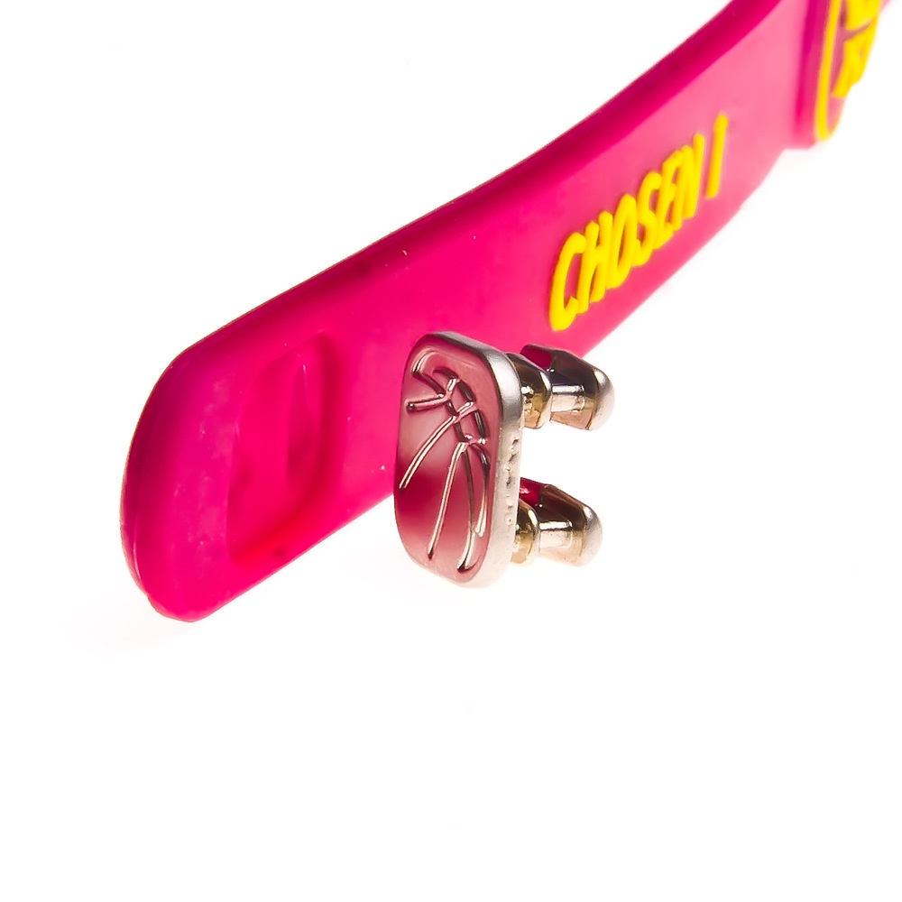 Vòng tay silicon in logo bóng rổ NBA thời trang