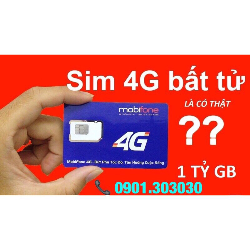 Sim MObifone [DIP50][DTHN] dùng không giới hạn dung lượng và băng thông