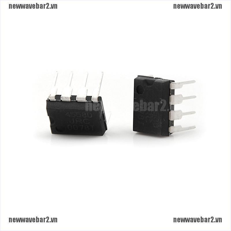 Bộ 20 Linh Kiện Điện Tử Ic Jrc4558D 4558d Dip8 Op Amp Chất Lượng Cao
