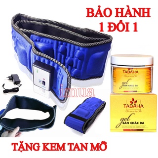 Đai Massage X5, Máy tập cơ bụng cao cấp, máy mat xa bụng Tặng kem tan mỡ