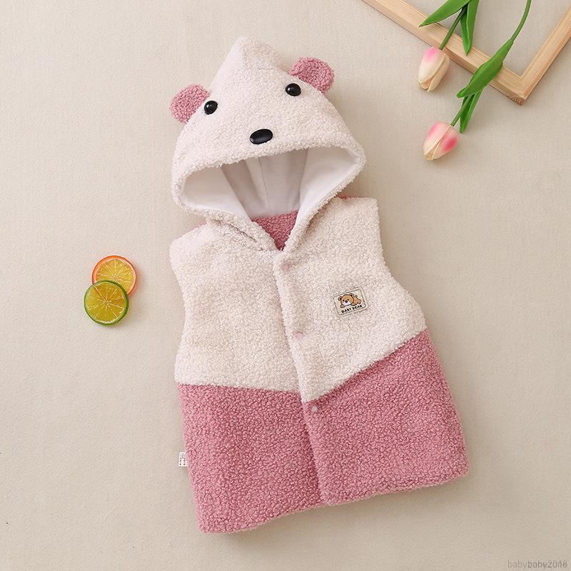 Áo khoác hoodie giữ ấm hoạ tiết hoạt hình cho bé