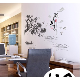 Decal dán tường phong cảnh hữu tình
