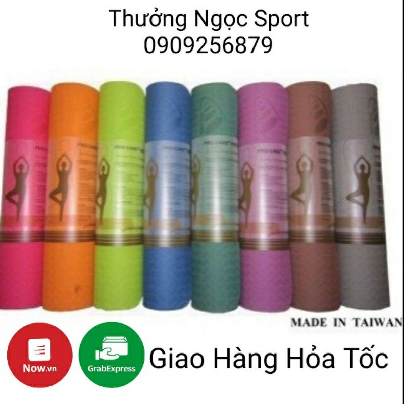 Thảm Tập Yoga Procare 2 Lớp 6 Ly Có Định Tuyến Giao Hàng Hoả Tốc