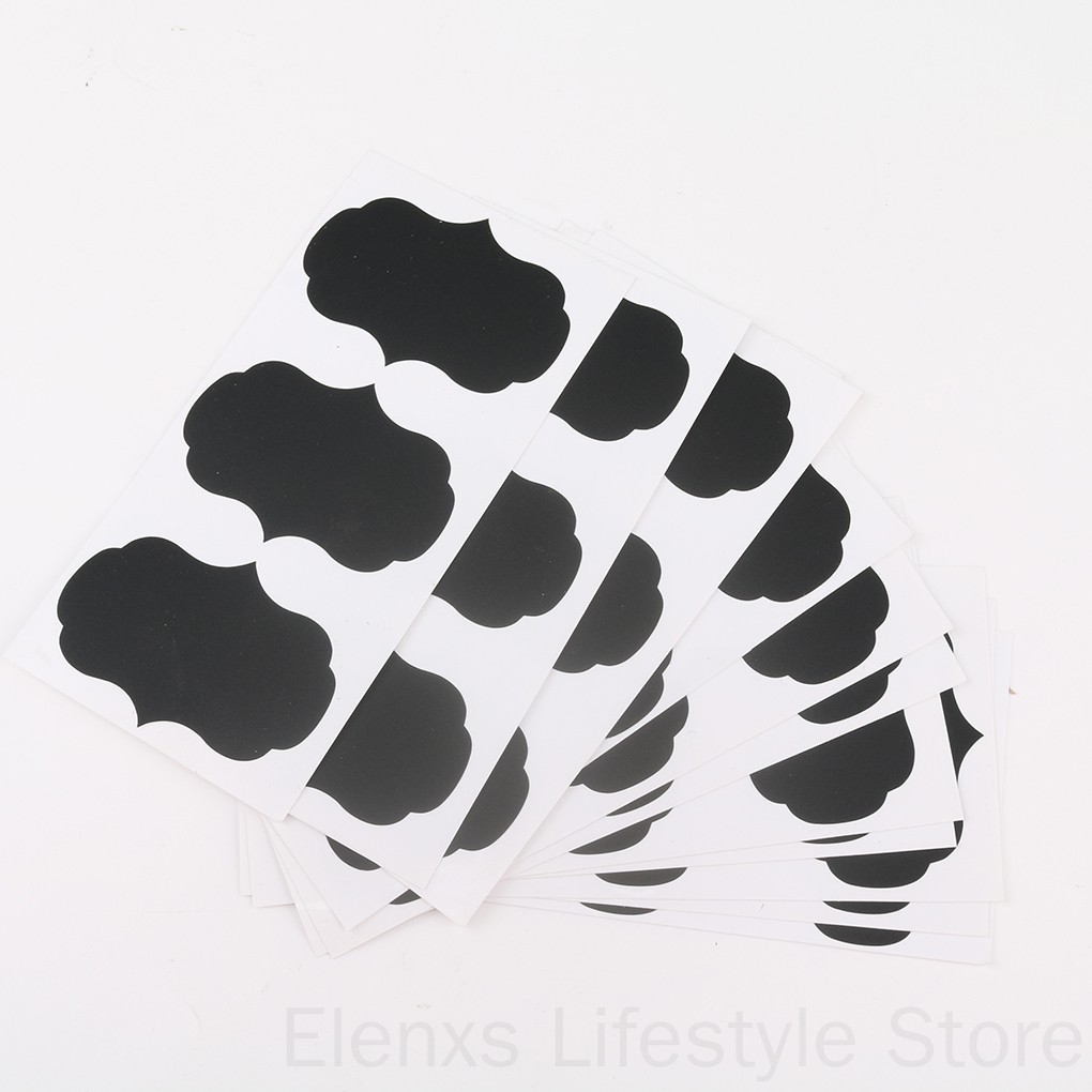 Bộ 36 Nhãn Dán Dạng Bảng Đen Viết Phấn