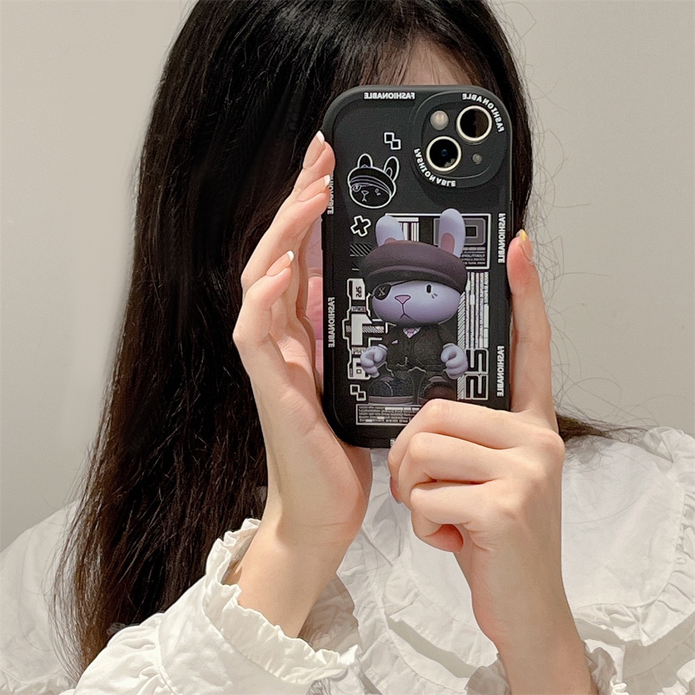 Ốp Điện Thoại In Hình Thỏ Hoạt Hình Cho VIVO Y20 Y15S Y19 Y17 Y12 Y15 Y17 Y50 Y30 Y33S Y76 Y85 V23 V11i Pro
