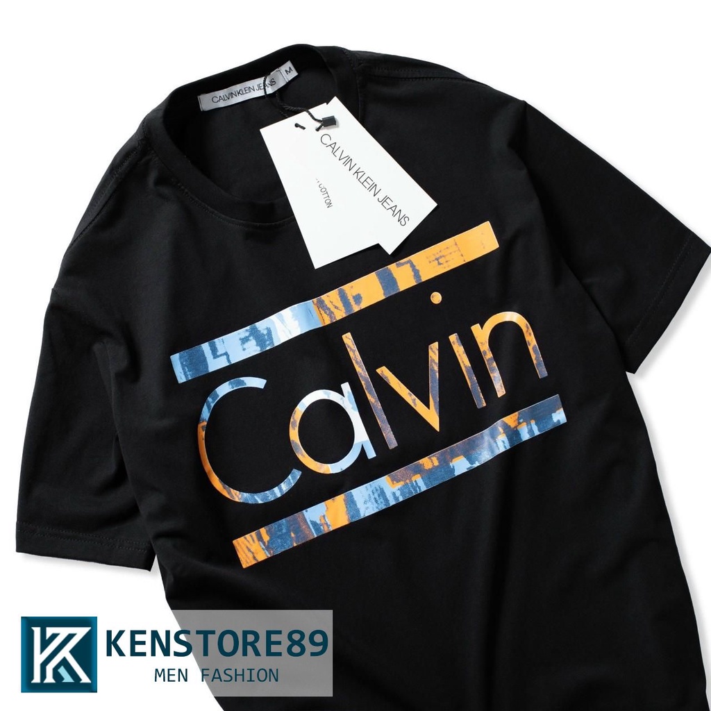 Áo thun nam cổ tròn phong cách CAVIN COLORS vải cotton KENSTORE89 ATV220