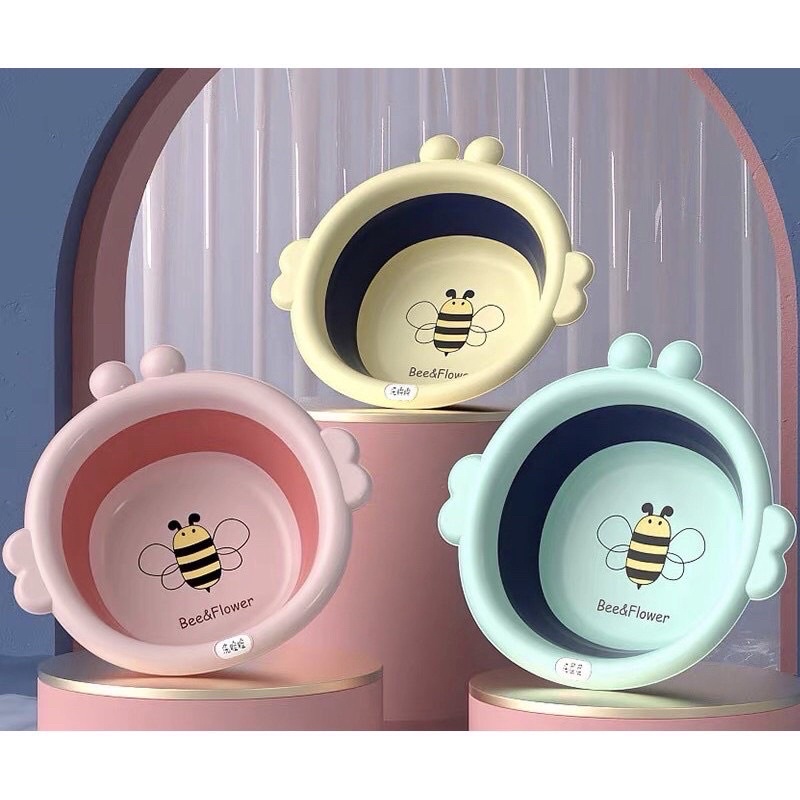 Thau/Chậu Gấp Gọn Hình Ong Dễ Thương Cho Bé