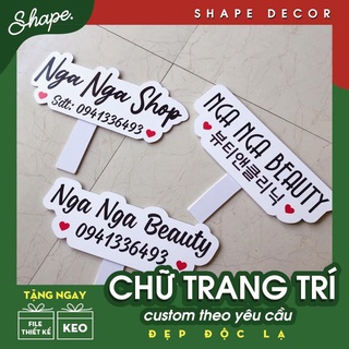[ảnh thật] Decal dán nổi ( đế fomex 5mm ) Nhận in theo yêu cầu