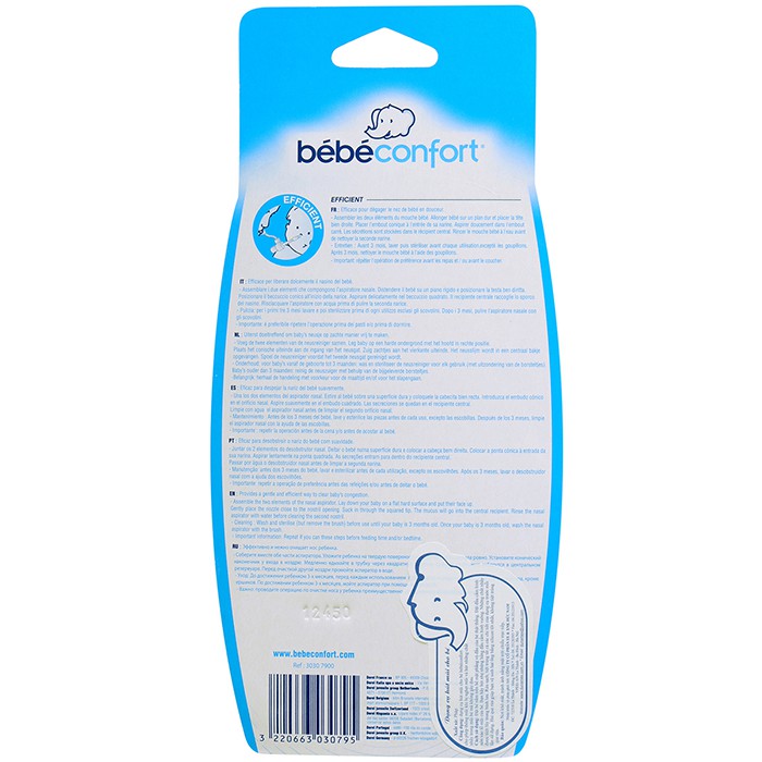 Hút mũi Bebe Comfort không làm đau mũi bé