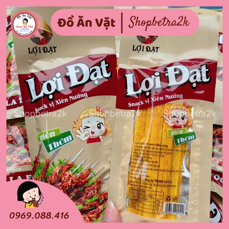 Snack vị xiên nướng Lợi Đạt