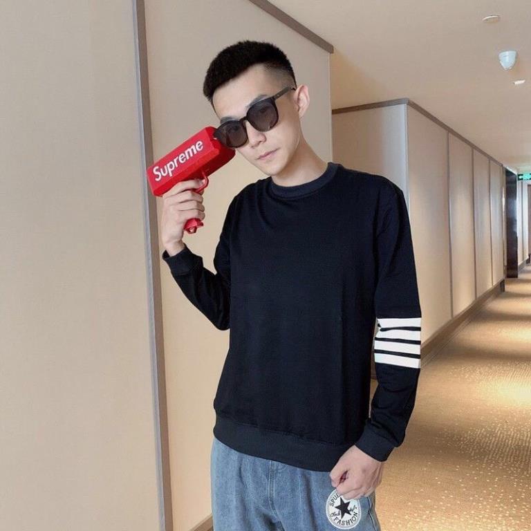 Áo Dài Tay 4 Sọc, Nỉ Sweater Form Rộng Sọc Tay Chất Đẹp Thời Trang Thu Đông(Hàng Sẵn)