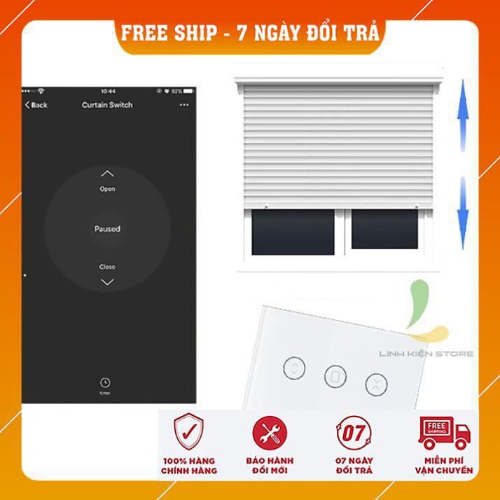 Công Tắc Wifi Cửa Cuốn Tuya, Công Tắc Thông Minh Cửa Cuốn Tuya, Công Tắc Đảo Chiều Tuya Bản Mới 2021