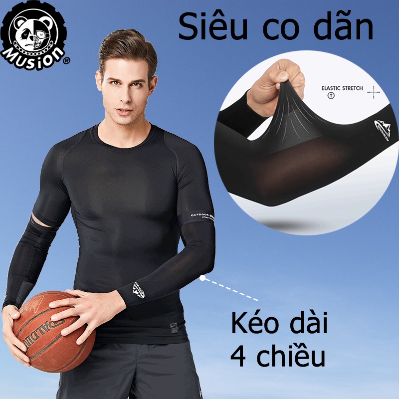 Musion - Anti UV Seamless Ice Silk Arm Sleeves For Outdoor Unisex