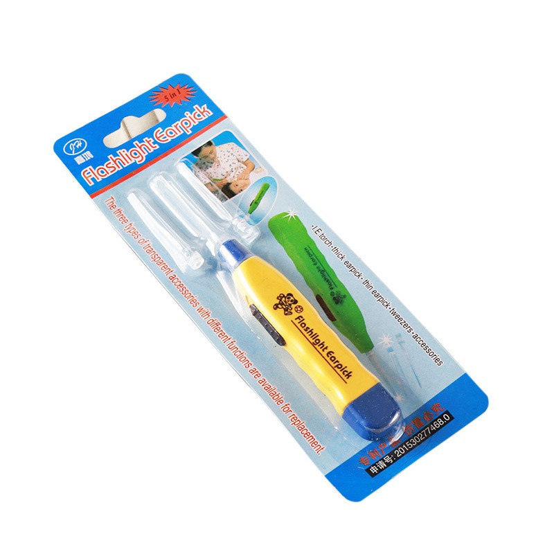 B130 [COMBO 10 CÁI] DỤNG CỤ LẤY RÁY TAI CÓ ĐÈN LED