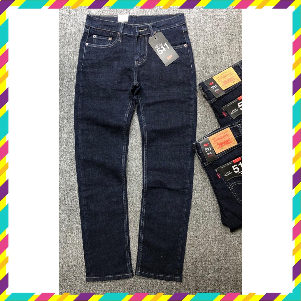 Quần Jeans trơn nam ống suông chất thun co giãn thích hợp cho nhiều lứa tuổi Hàng VNXK