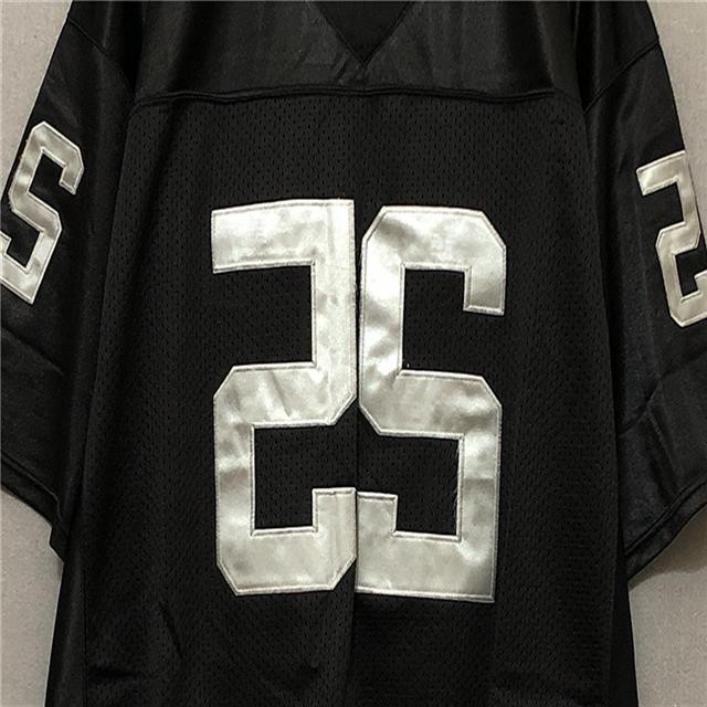 Nfl Rugby Jersey Châu Âu Mỹ Đường Phố Hip Hop Bông Tai Kẹp Rời BF Phong Cách hiphop Thêu Chữ Áo Thun