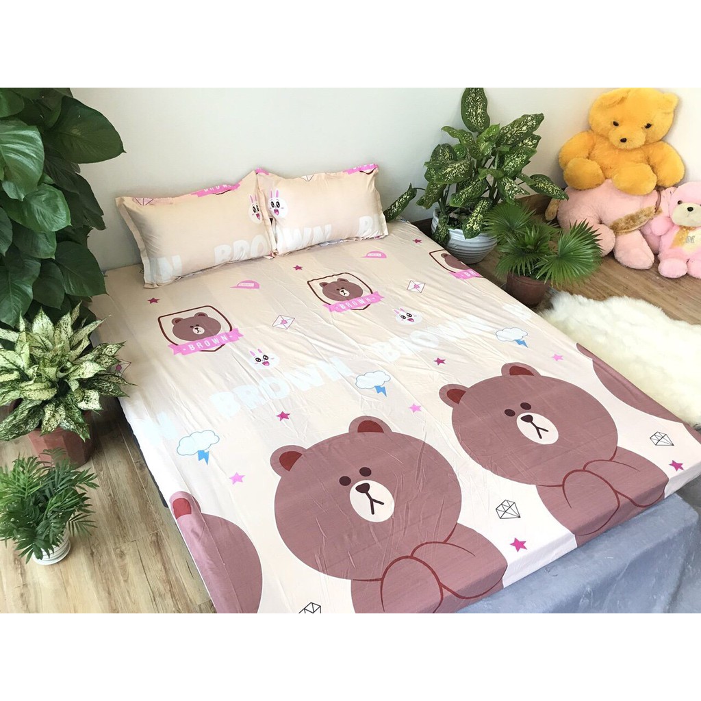 Bộ ga gối poly cotton Emmidecor (Được chọn mẫu)