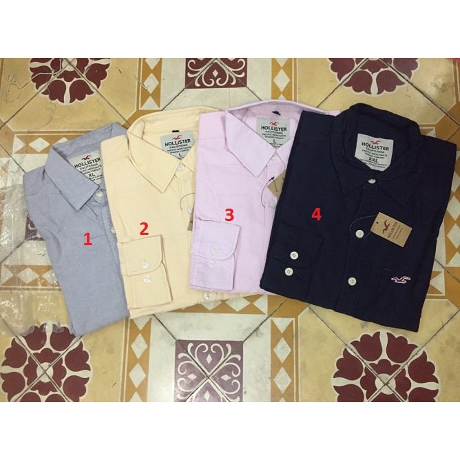 Áo sơ mi nam holister màu xanh đen | BigBuy360 - bigbuy360.vn