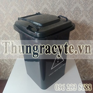 Thùng rác công cộng 60 lít bánh xe