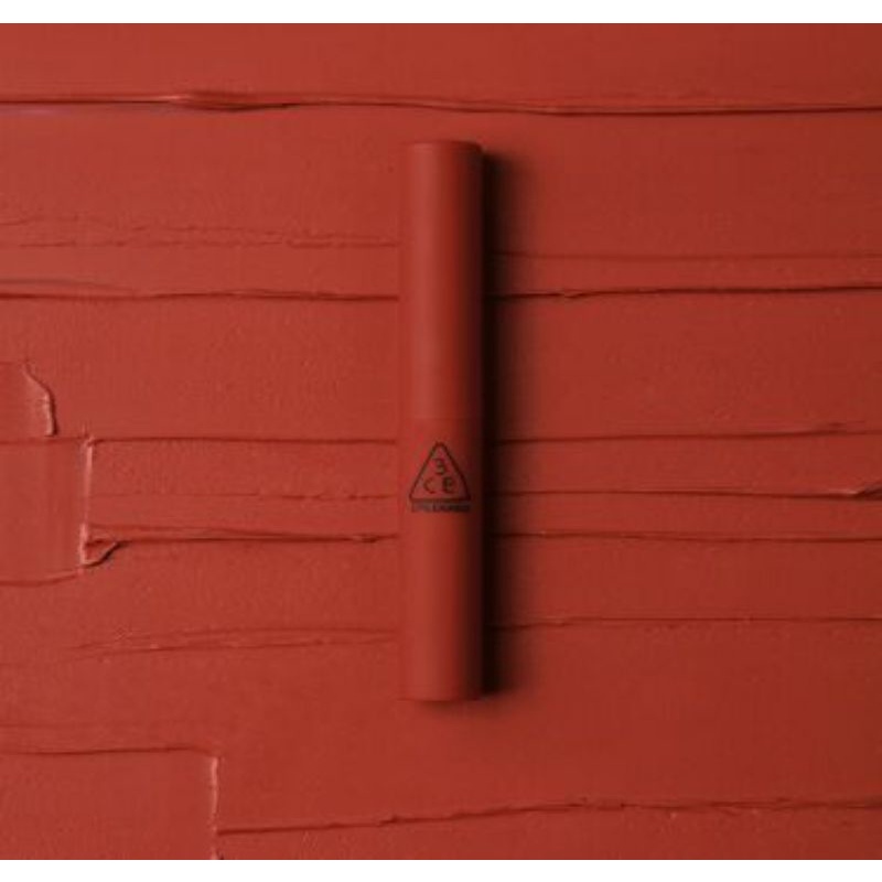 Son lì 3.C.E slim fluffy red đỏ cam đất dupe mac chilli