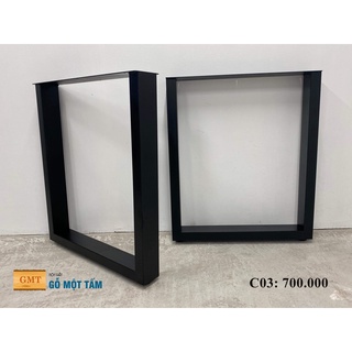 Chân sắt hộp vuông cao 70cm