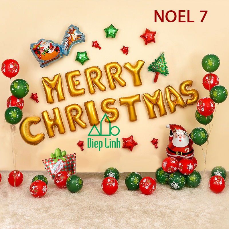 Sét Phụ Kiện Trang Trí Chủ Đề Noel Giáng Sinh Christmas