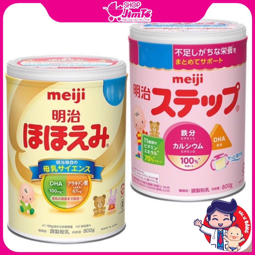 Sữa Meiji Nội Địa Bổ Sung Vitamin Và Khoáng Chất Thiết Yếu Cho Bé Phát Triển Toàn Diện Hộp 800g