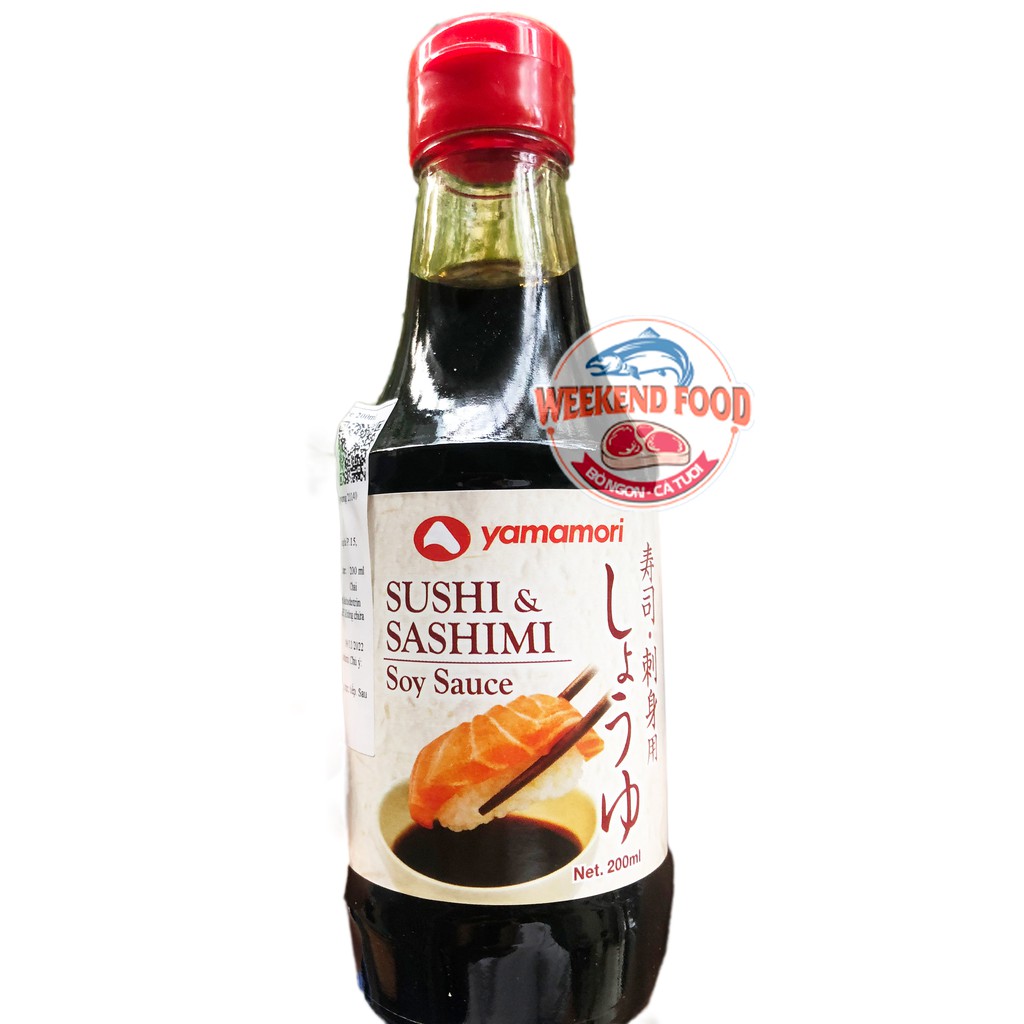 [Hàng chuyên ăn sushi - sashimi] Nước tương Sushi & Sashimi YAMAMORI và YAMASA - Chai 200ml