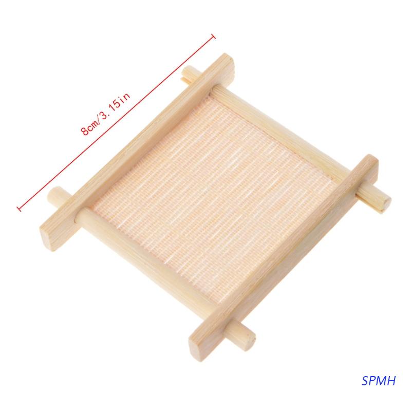 Khay Gỗ Đựng Tách Trà Có Lỗ Ráo Nước