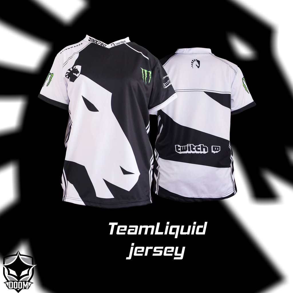 Áo thun Jersey Liquid Đen